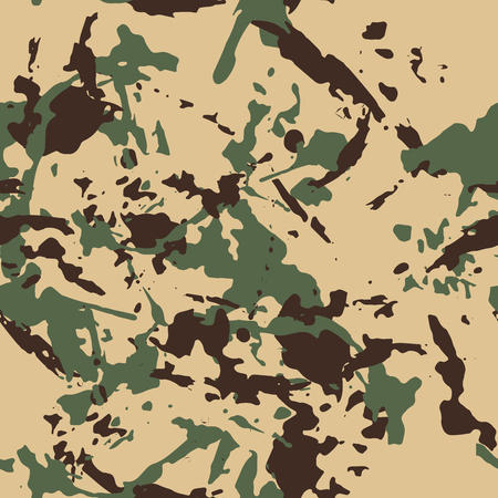 Green forest seamless pattern - Camouflage vector background for fabric textile design.のイラスト素材