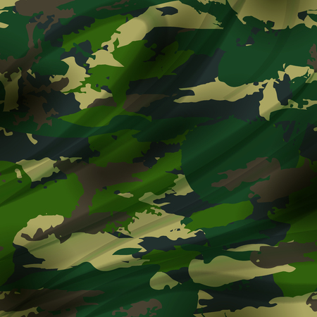 Drapery camouflage fabric textile background. Military patternのイラスト素材