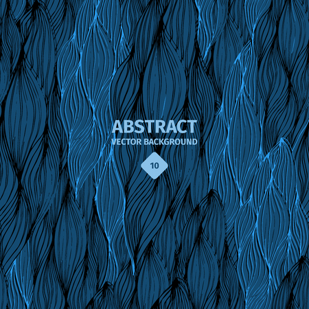 Dark blue sweater abstract background, warm knit woolen texture with striped design, decorative element for hobby and craft pattern. Vector illustrationのイラスト素材