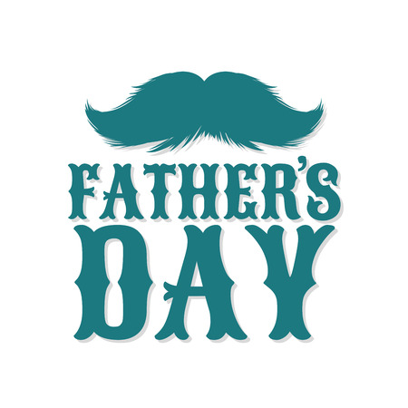 Fathers Day Holiday Poster with Mustache Silhouette. Moustaches Clipart. Paper Cutting Design. Mustache for barbershop. Mustache Advertising Sale Bannerのイラスト素材