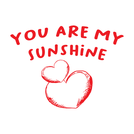 Valentines Day Greeting Card or Poster with Sketch. Laser Cutting File Isolated on White Background. Vector Engraved with Lettering Wishes Love Youのイラスト素材