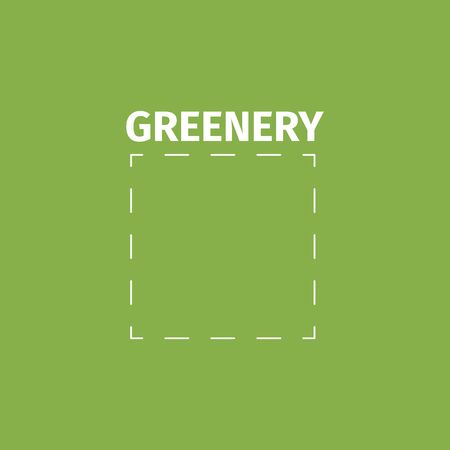 Color of the year . Greenery beautiful trendy background. Vector illustrationのイラスト素材