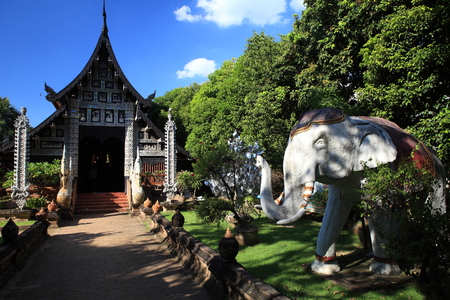 Buddhist temple in Northern Thailandの写真素材