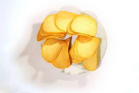 potato chipsの写真素材