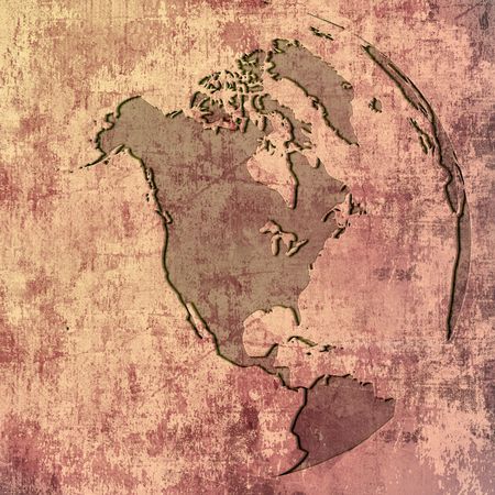 aged America map-vintage artworkの写真素材