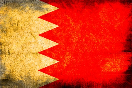 flag of bahrainの写真素材