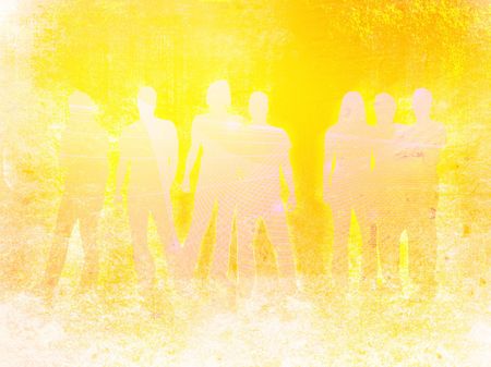 textures style of people silhouettes の写真素材