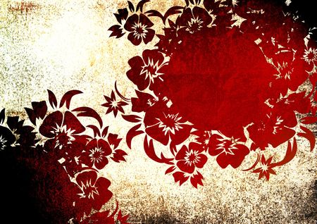 floral style backgrounds frameの写真素材