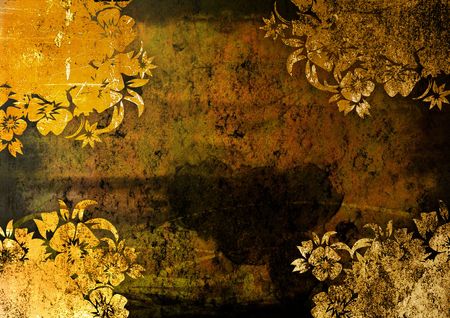 floral style backgrounds frameの写真素材