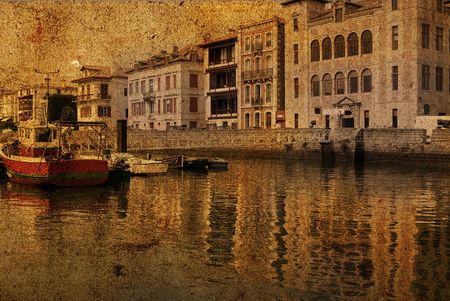 old-fashioned landscapeの写真素材