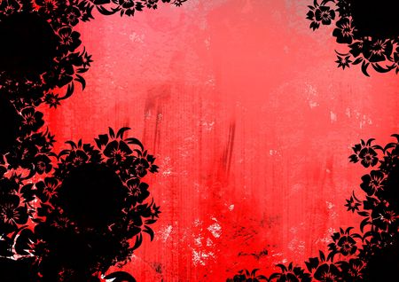 floral style backgrounds frameの写真素材