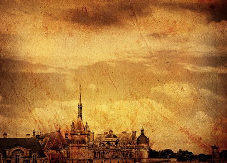 old-fashioned building in Europeの写真素材