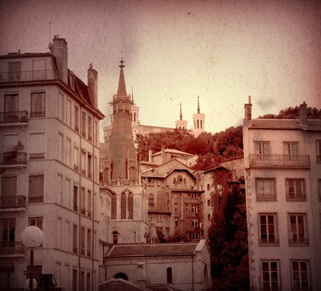 old-fashioned building in Europeの写真素材