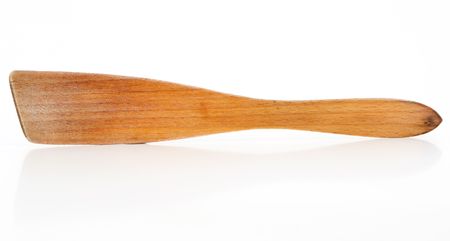 kitchenware - Rice spoon isolated on white backgroundの写真素材