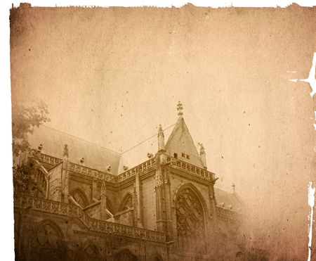 old-fashioned paris france -  with space for text or image
