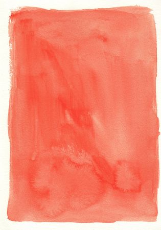 great orange watercolor background - watercolor paints on a rough texture paperの写真素材
