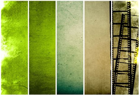 grunge film strip effect backgrounds frameの写真素材