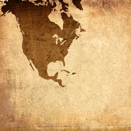 aged America map-grunge artworkの写真素材