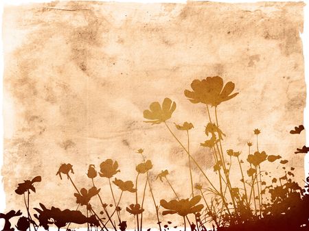floral style textures with space for text or imageの写真素材