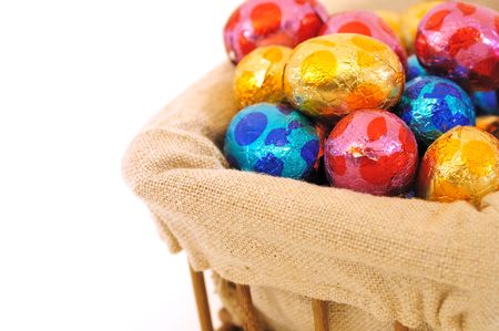 Easter eggs - close-up of colorful easter eggs for your easter designの写真素材