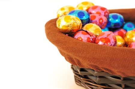 Easter eggs - close-up of colorful easter eggs for your easter design