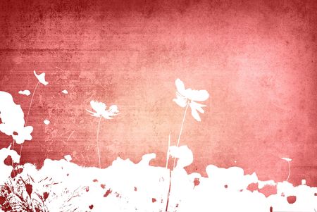 floral style textures with space for text or imageの写真素材