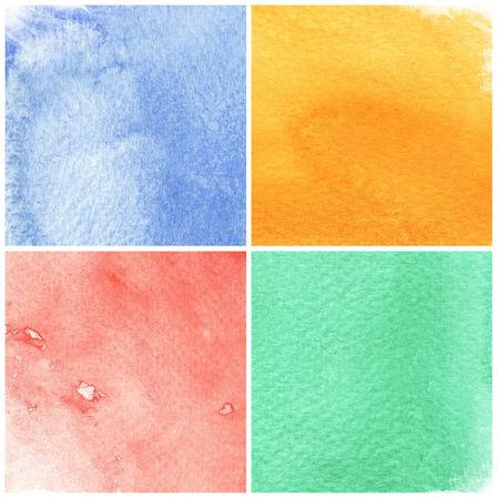 great watercolor background - watercolor paints on a rough texture paperの写真素材