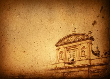 antique church building in Europe - with space for text or imageの写真素材