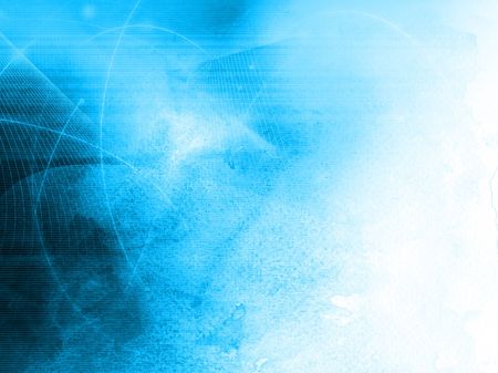 Streams of light abstract Cool waves backgroundの写真素材