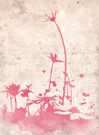 floral style textures with space for text or imageの写真素材