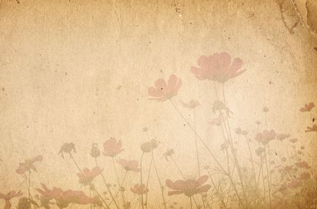 old flower paper textures - perfect background with space for text or imageの写真素材