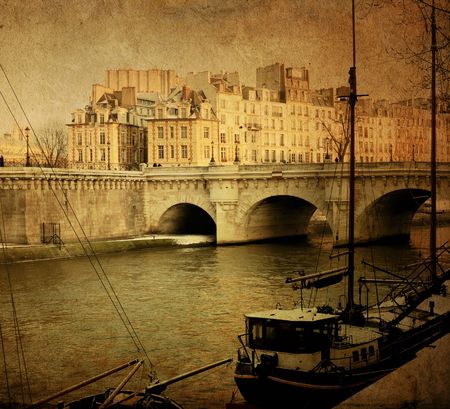 beautiful Parisian streets - with space for text or imageの写真素材