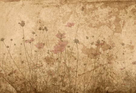 old flower paper textures - perfect background with space for text or imageの写真素材