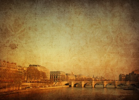 beautiful Parisian streets - with space for text or imageの写真素材