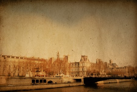 beautiful Parisian streets - with space for text or imageの写真素材