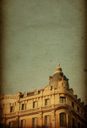old-fashioned paris franceの写真素材