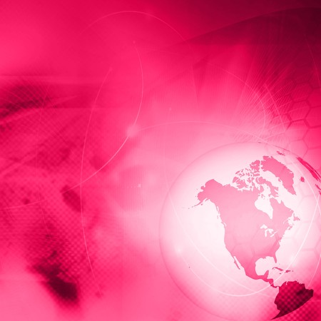 America map technology-style artworkの写真素材