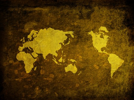 world map vintage artwork - perfect background with space for text or imageの写真素材