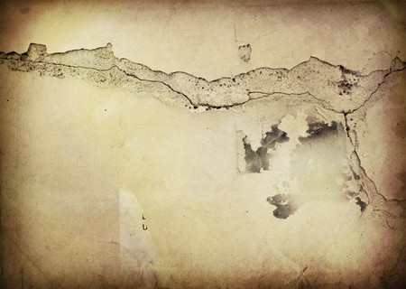 Brown grungy wall - Great textures for your design の写真素材