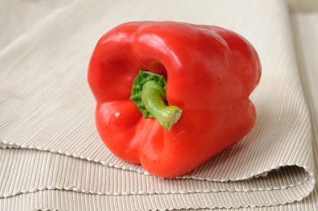 bell pepper on the Soft cloth backgroundの写真素材