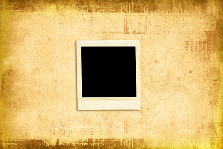 vintage instant photo with textured grunge background 
の写真素材