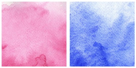 great watercolor background - watercolor paints on a rough texture paperの写真素材