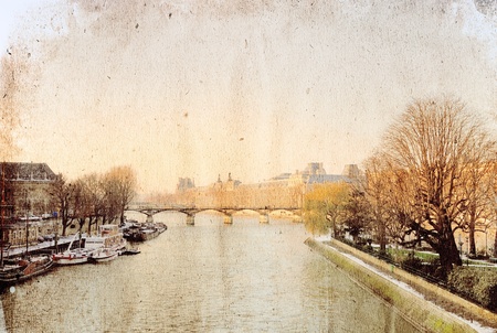 retro style antique city view in Europeの写真素材