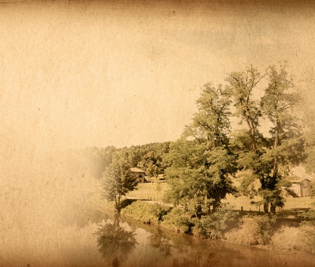 old shabby paper textures - perfect background with space for text or imageの写真素材