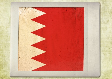 flag of vintage,bahrainの写真素材