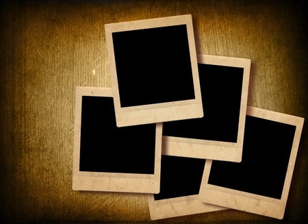 vintage instant Photo with grunge background 