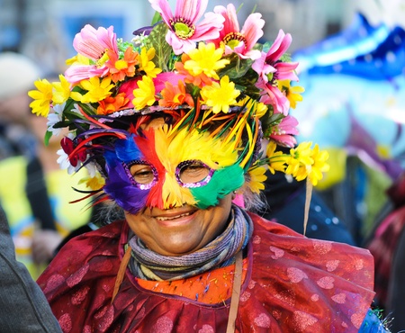 Paris,France-March 3,2011:Carnaval de Paris,Succeeding at the Feast of Fools, he is a big celebration since the sixteenth century. Forgotten for 45 years, the initiative is taken to its rebirth in 1993 のeditorial素材