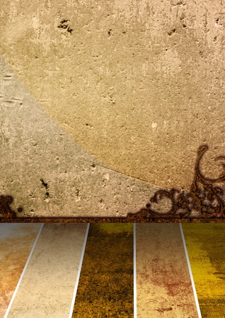 blank grunge room interior,may use as background の写真素材