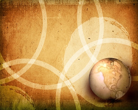 aged America map-vintage artworkの写真素材