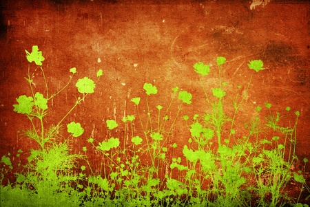 floral style textures with space for text or imageの写真素材